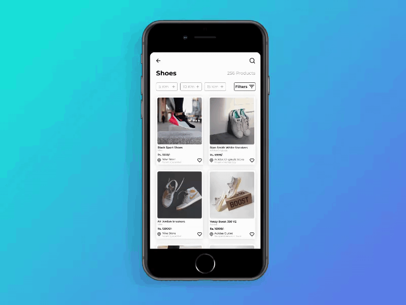 Product Grid to Filters - Micro Interaction aftereffects app design figma micro interaction ui ux