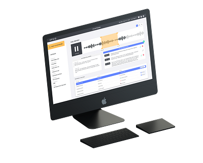 Call Recording Coaching Module sales ui design uxdesign