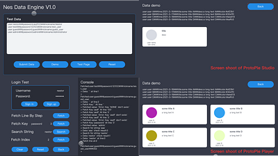 Data Engine By Nestor app design pieday playoff protopie