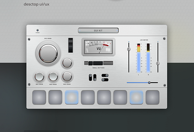 GUI KIT - neomorphism style in design button design figma graphic design gui illustration kit knob music plugin ui ui ux ux vector web design