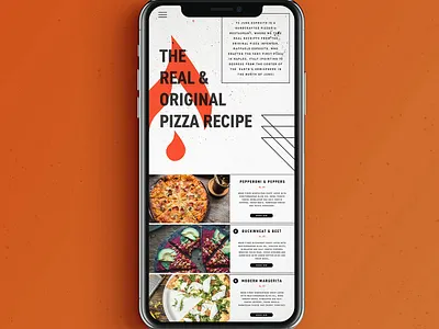 Mobile ordering UX/UI layout app layout mobile ui pizza menu ux ui web design