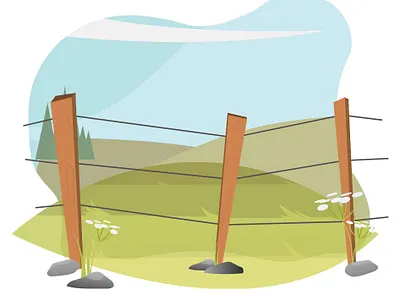 field illustration app design illustraion vector