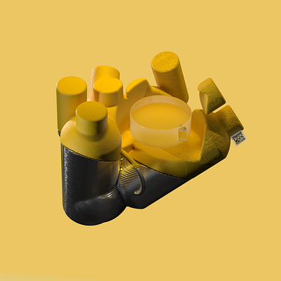 Abstract 3d 3d illustration brutalism illustration modelling product rendering