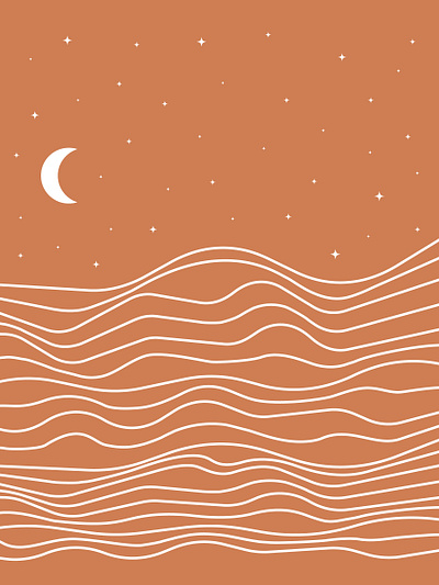 Vibin moon art print artwork boho decoration design design art digital digital art digital illustration graphic design home decor illustration illustration design minimal minimalist design minimalist poster moon print design vibe