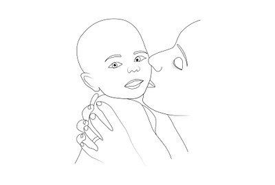one line art color line art continuous line continuous line art flower line art graphic design illustrator design minimalist line art one line art one line drawing portrait art