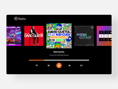 Rhythm design flat minimal ui ux