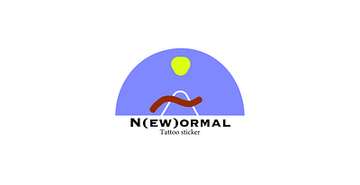 N(ew)ormal logo branding illustration logo