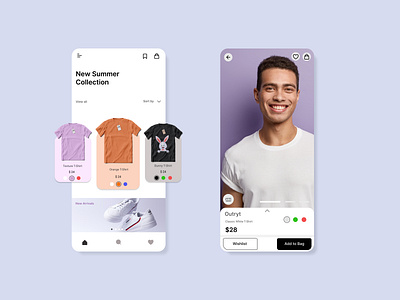 Clothing Store App dailyui design dribbble best shot rebound ui