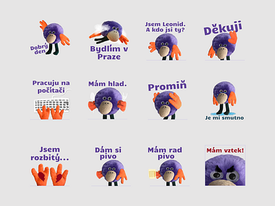 Sticker pack for Telegram stickers stickers for imessage telegram čeština