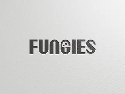 Fungies branding custom letters custom type customtype fungi logo mushroom negative space simple