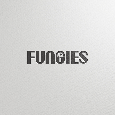 Fungies branding custom letters custom type customtype fungi logo mushroom negative space simple