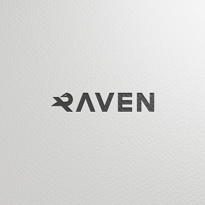 Raven bird birds branding custom letters custom type logo raven simple