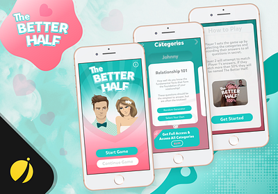 The Better Half Game - Quiz game for couples android app development android app development company ios app design ios app development ios app development company iphone app development iphone app development company mobile app design mobile app development ui design