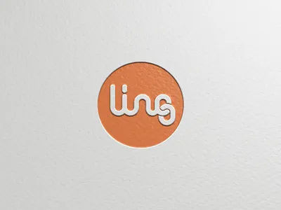 Ling branding connected custom letters custom type logo simple