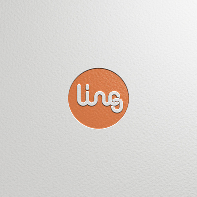 Ling branding connected custom letters custom type logo simple