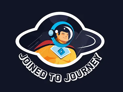 Astronaut astronaut boy charecter design colors dinamic illustration art space sticker superhero