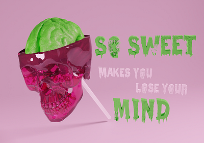 So Sweet 3d art 3d modeling blender branding design digitalart dribbble illustration marketing modeling pink