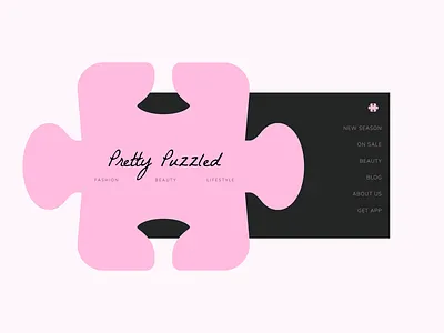 Pretty Puzzled brand chic clothes girly jigsaw pink pretty puzzle puzzles shop spring