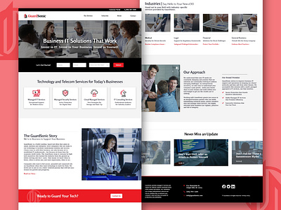 GuardSonic Homepage Design design home home page homepage homepage design homepage ui homepagedesign web web design webdesign website website concept website design