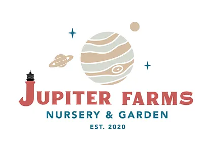 Jupiter Farms branding design illustration logo typography