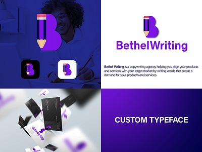 Bethel Writing (Copywriting Firm) branding clean copywriter copywriting design graphic design icon illustrator logo minimal vector