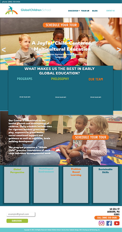 Early Education website branding design web website website design