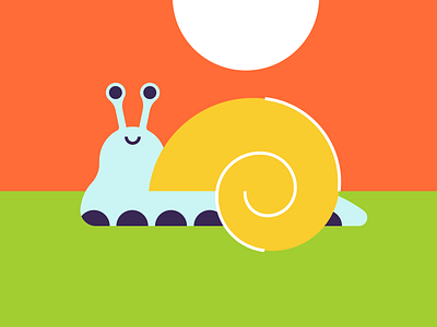 slime time bug creature insect nature plants shell slug snail snails spring