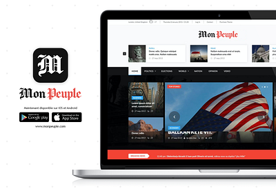 Mon peuple News Website news website website design