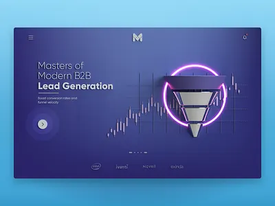 Marketing agency concept agency website creative design desktop digital marketing home page illustration lead generation marketing purple ui ux uxdesign webdesign webpage website