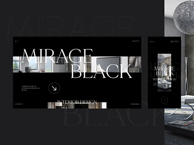 Mirage interior adobe xd branding design designs minimal shot ui ux web website