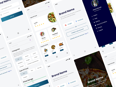 Restaurant app adobe photoshop adobe xd android app figma food app food app ui ios mobile restaurant app sketch ui user experience user interface user interface design ux ux design uxui web