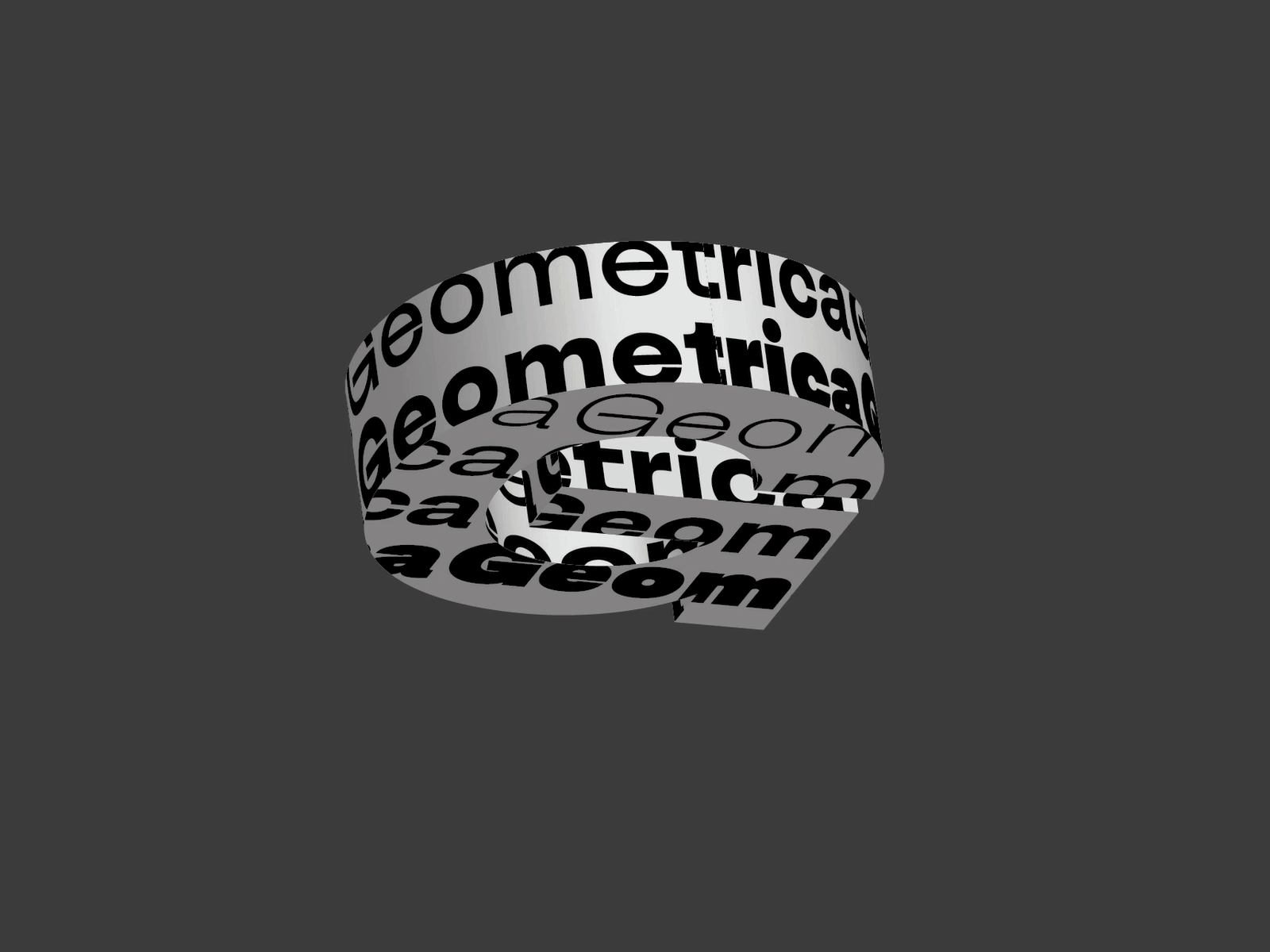 typography 3d font grotesk sans