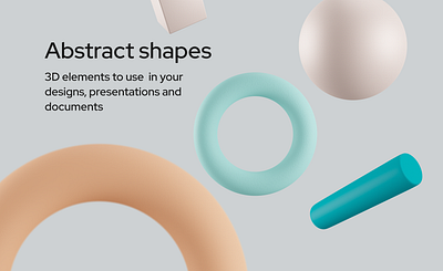 Free Abstract shapes 3d abstract assets blender free goodies shape ui webdesign