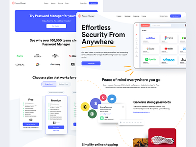 Password SaaS App Website Pages app clean graphic design interaction interface ios landing product design saas ui user experience user interface ux web web development webflow website