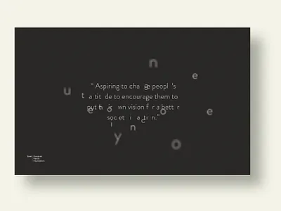 KKFF / Typographic preloader floating microsite preloader text typography ui ux