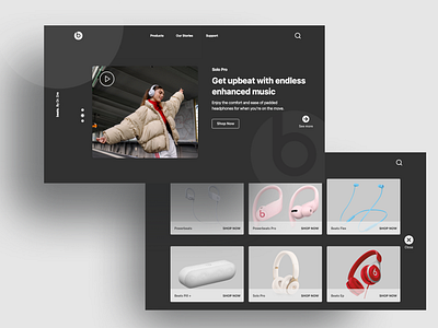 Beats / Daily UI - 003 / Landing Page beats by dre dailyui designchallenge landing page product design ui ui design ux