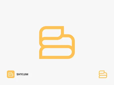 Shylum Logo alphabet logo app icon comfort elegant logo folding letter logo lettermarks line art logo lineart logo design logomark minimalist logo paper logo s s alphabet s letter logo s logo smooth soft symbol