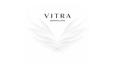 Vitra Aesthetics Clinic Logo Design angel beauty botox cosmetics halo identity logo medispa skin care star wings