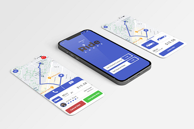 Ride Share App Concept app design download mockup mobile mobile app ui ux