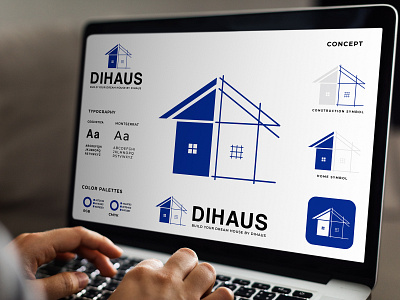 DIHAUS - Logo Design apps logo architecture logo branding clean design corporate branding corporate logo creative logo graphic design house logo identity logo brand mark logo branding design minimalist logo unique logo