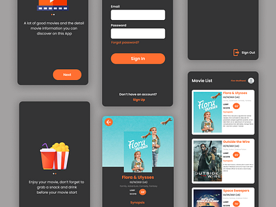 MovieListApp movie app ui uidesign