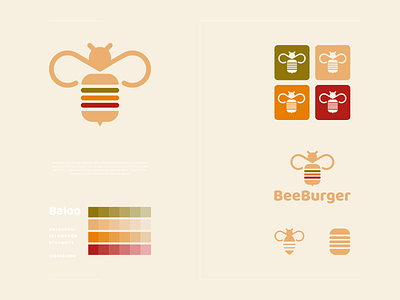 beeburger awesome bee brand branding burger clean combination logo company concept design designer graphic icon icon design identity illustration inspiration logo packaging vector