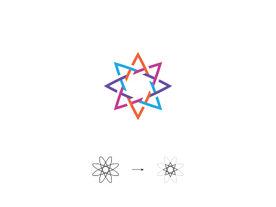 Heart of Education (WIP) atom core heart logo star