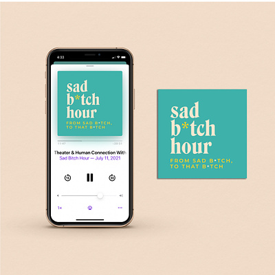 Sad B*tch Hour Podcast Branding brand identity brand identity design branding design graphic design logo podcast design