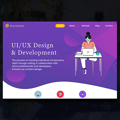 UI UX Design LANDING Page app design application branding dailyui design designs graphic graphicdesign information inspiration landing page new themes ui ui design uidesign web webdesign website website design