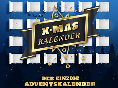 Christmas Calendar graphic design marketing web