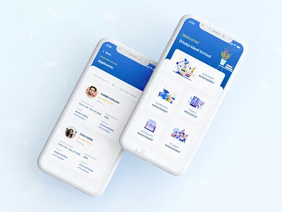 School Management App app clean clean ui education learning app school app ui ux