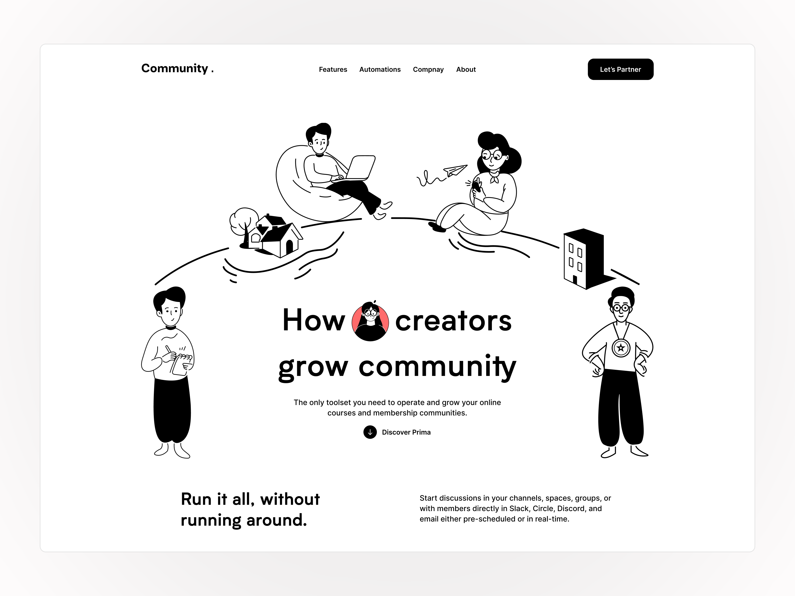 Community Creator Saas Landing