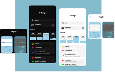 A Sample UI for a Phone Settings app app ui daily 100 challenge daily challange daily ui dailyui dailyuichallenge design minimal phone setting settings settings page settings ui settingspage smartphone ui uidesign ux uxdesign