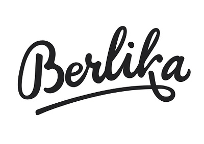 Berlika logo branding lettering logo